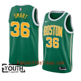Boston Celtics Trikot Marcus Smart 36 2018-19 Nike Grün Swingman - Kinder